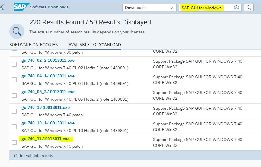 SAP GUI 740